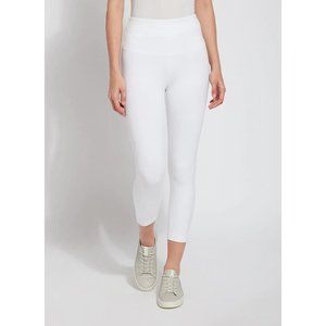 Lysse - Flattering Crop Leggings, Style 12-2281-M1 - White - Size S